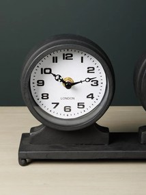Suport cu 3 ceasuri de masa, din metal, Jet-Lag