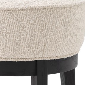 Taburete elegant design LUX Jarrett, Boucle crem