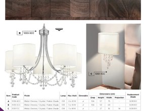 Candelabru elegant design modern Nina 8L 1058-8CC SRT