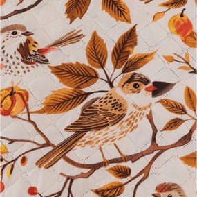 Cuvertura de pat BIRDS PUMPKIN, maro Dimensiune: 220 x 240 cm