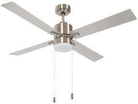 HOMCOM Ventilator de tavan cu lumina, 130cm Ventilator de tavan | Aosom Romania