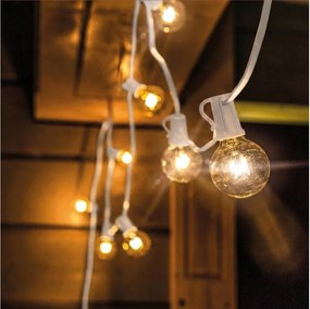 Brilagi - Ghirlandă decorativă LED pentru exterior GIRLANDA, 10 x E12, 8 m, alb, IP44, alb cald