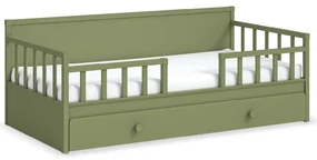 Pat tip canapea pentru copii, cu lada extensibila (100x200 cm) ,   design modern