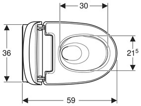 Set vas WC suspendat, Geberit, AquaClean Mera Comfort, rimless, capac cu funcție de bideu, alb/crom