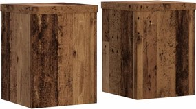 vidaXL Suporturi de plante 2 buc. lemn vechi 15x15x20cm lemn prelucrat