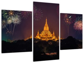 Tablou cu artificii în Asia (90x60 cm)