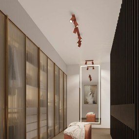 Spot cărămiziu 6,5x30 cm Gleam – Sollux