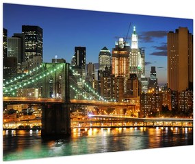 Tablou - Pod cu New York (90x60 cm)