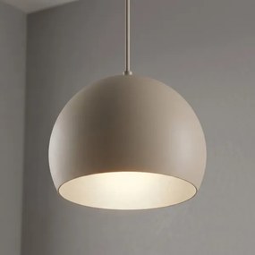 Lustră suspendată pe cablu SOOL, 1x E27/15W/230V, Ø 27 cm, bej
