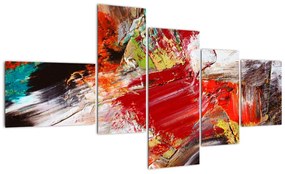 Tablou abstract colorat (150x85cm)