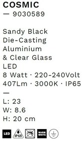 Mini Stalp LED iluminat exterior IP65 COSMIC H-20cm