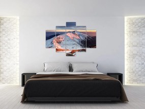 Tablou - Panoramă montană de iarnă II. (150x105 cm)