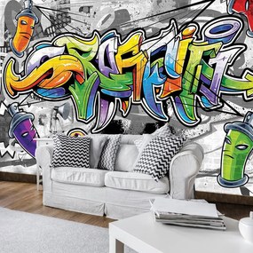 Fototapet - Graffiti colorat (254x184 cm)