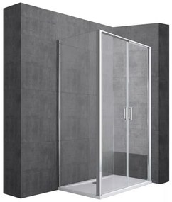Cabina dus Quest silver - 80x100 cm BF25