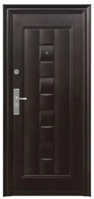 Usa metalica de exterior cu izolatie si vizor Novo Doors ND137 ,deschidere stanga dreapta, 1 yala, dimensiuni multiple,tabla 0.5/0.7 mm, balamale si