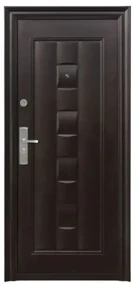 Usa metalica de exterior cu izolatie si vizor Novo Doors ND137 ,deschidere stanga dreapta, 1 yala, dimensiuni multiple,tabla 0.5/0.7 mm, balamale si