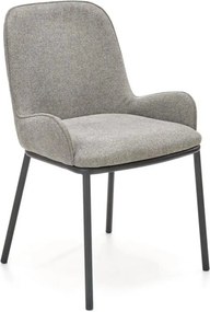 Scaun K481, gri/negru, stofa clasica/metal, 54x60x83 cm