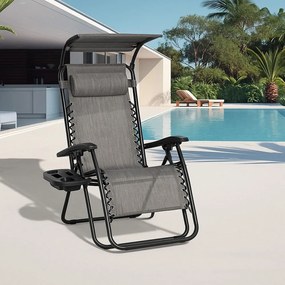 Fotoliu de relaxare Avenberg PALMAS - gri