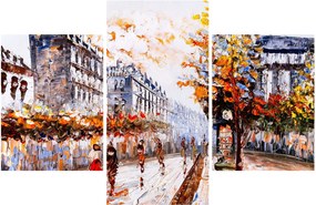 Tablou - Viața în oraș (90x60 cm)