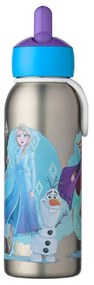 Sticlă pentru copii argintie din oțel inoxidabil 350 ml Frozen 2 – Mepal