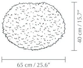 Abajur modern cu pene de gasca EOS mediu albastru deschis, 65cm 2047 VTC