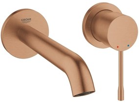 Baterie lavoar incastrata cupru mat Grohe Essence, M fara ventil