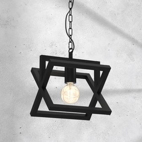 Lustră pe lanț ARNOLD 1xE27/60W/230V neagră