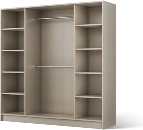 Dulap Lunara Hinged – cu oglindă – 200x51x200 cm – Cașmir – Lunara 200 Hinged Dulap – Varianta 1