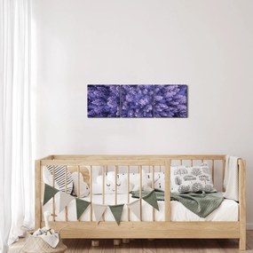 Tablou cu copacii înzăpeziți (cu ceas) (90x30 cm)