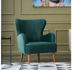 Fotoliu cu aripi NEKO, verde