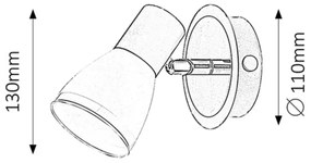 Rabalux 5976 - Lampă spot ATI E14/15W