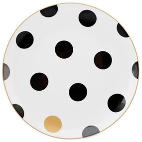 Set veselă 24 piese, din porțelan, multicolor