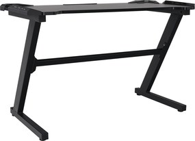 Birou PC/birou gaming, negru, JADIS