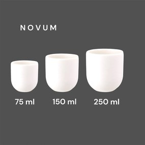Set 3 Pahare Cafea NOVUM  Alb Mat (1 pahar 250ml, 1 pahar 150ml, 1 pahar 75ml)