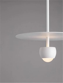 Pendul LED stil minimalist EDEM alb