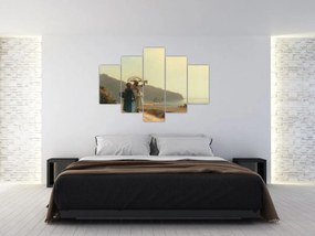 Tablou - Camille Pissarro, Two Women Chatting by the Sea, St. Thomas, reproducere (150x105 cm)