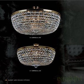 Plafonier cristal Bohemia diametru 80cm Gertruda dia. 800 CE