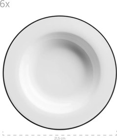 Mäser Set de farfurii adânci și plate, 12 bucățiNOLA