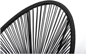 Fotoliu din răchită Le Bonom Avocado, negru