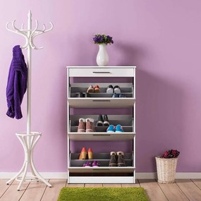 Pantofar Adore, 3 compartimente, capacitate 18 perechi incaltaminte, 75 x 128 x 29 cm