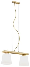 Lustra cu 2 surse de iluminat design modern Arden auriu