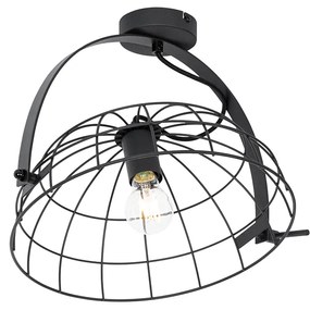 Plafoniera industriala neagra 35 cm ajustabila - Hanze