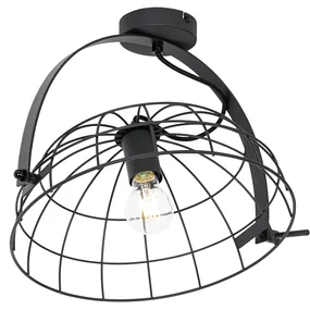 Plafoniera industriala neagra 35 cm ajustabila - Hanze