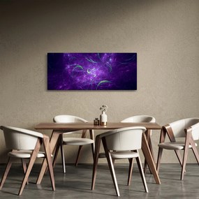 Tablou -abstracție violetă (120x50 cm)