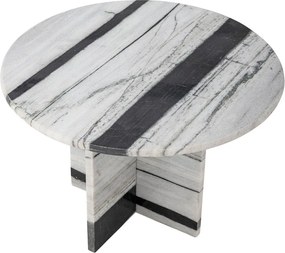 Măsuță de cafea alb-negru rotundă din marmură ø 61 cm Rosito – Bloomingville