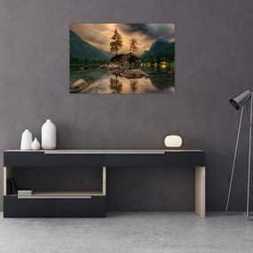 Tablou - lacul în munți (90x60 cm)