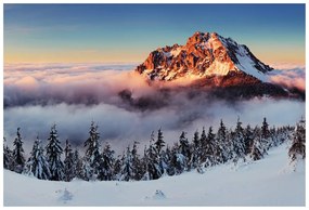 Fototapet autoadeziv Munți Giganți în pilotă de zăpadă