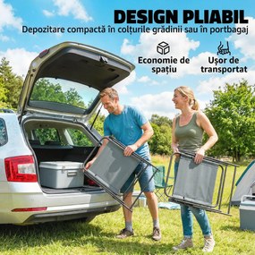 Outsunny scaun pliabil compact pentru terasă | Aosom Romania