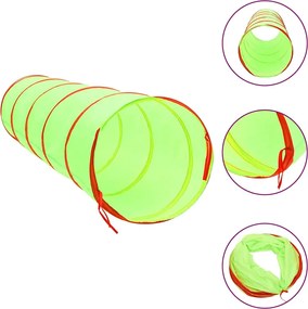 vidaXL Tunel de joacă pentru copii, verde, 175 cm, poliester