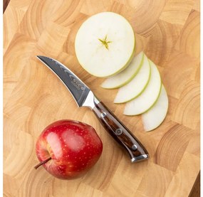 Gudaro - Cuțit pentru fructe din oțel Damasc FENG 3,5, 67 de straturi de oțel damasc, lungime 9,5cm